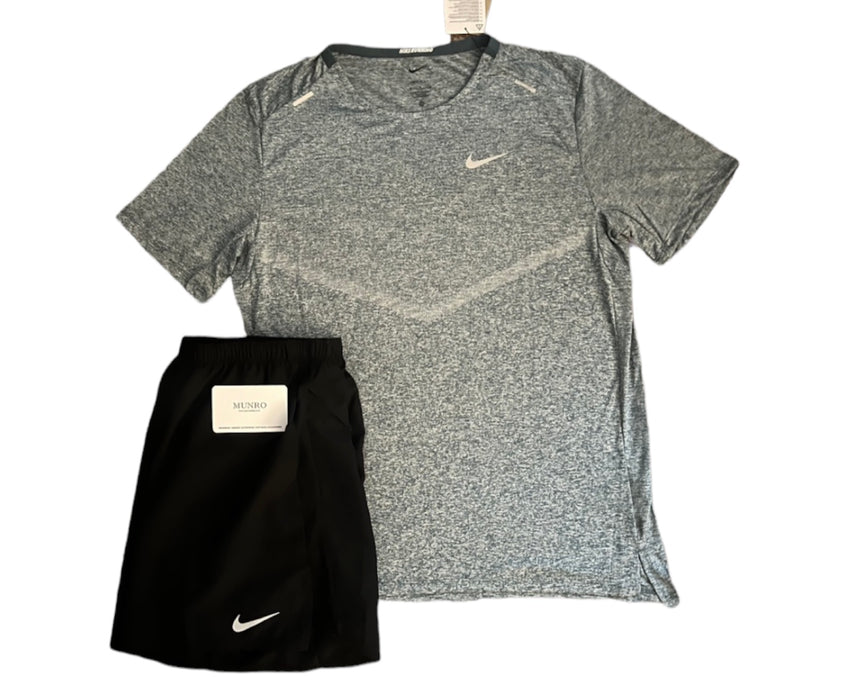 Nike Rise 365 T-shirt - Grey Marl