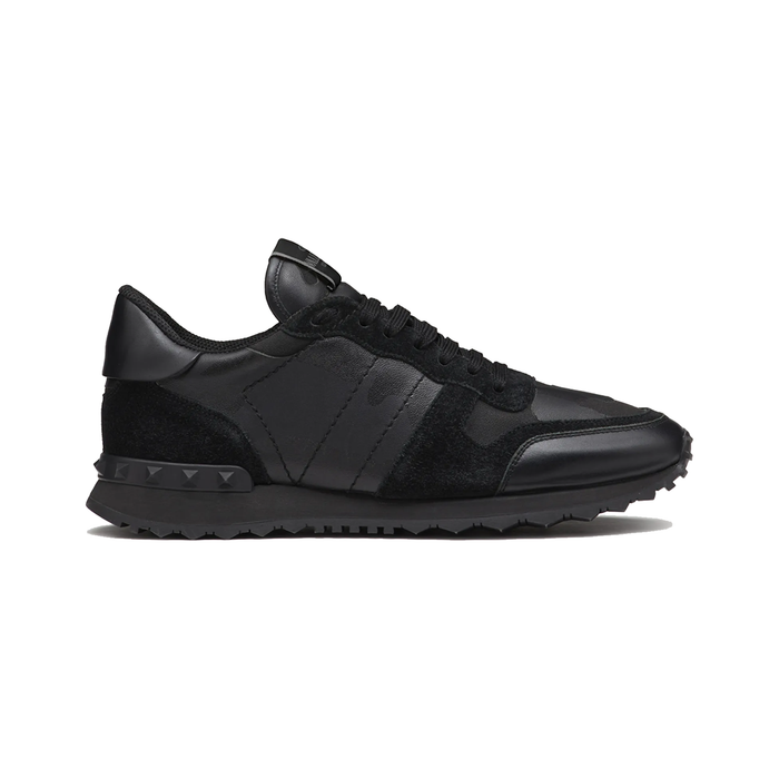 VALENTINO CAMO ROCKRUNNER TRAINERS IN BLACK