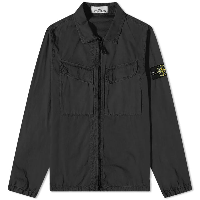 Stone island brushed deals canvas overshirt