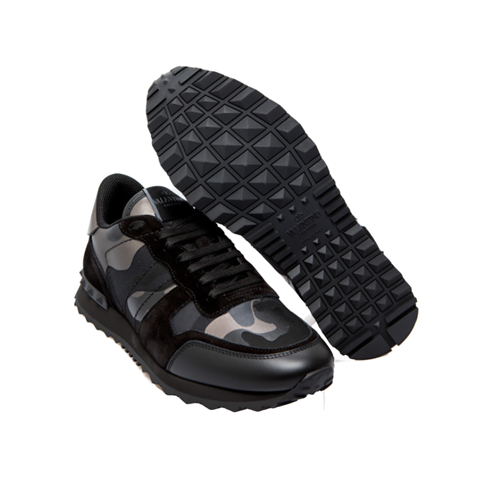 VALENTINO ROCKRUNNER TRAINERS IN DARK RUTENIO & NERO