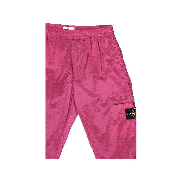 STONE ISLAND NYLON CARGO PANTS IN PINK