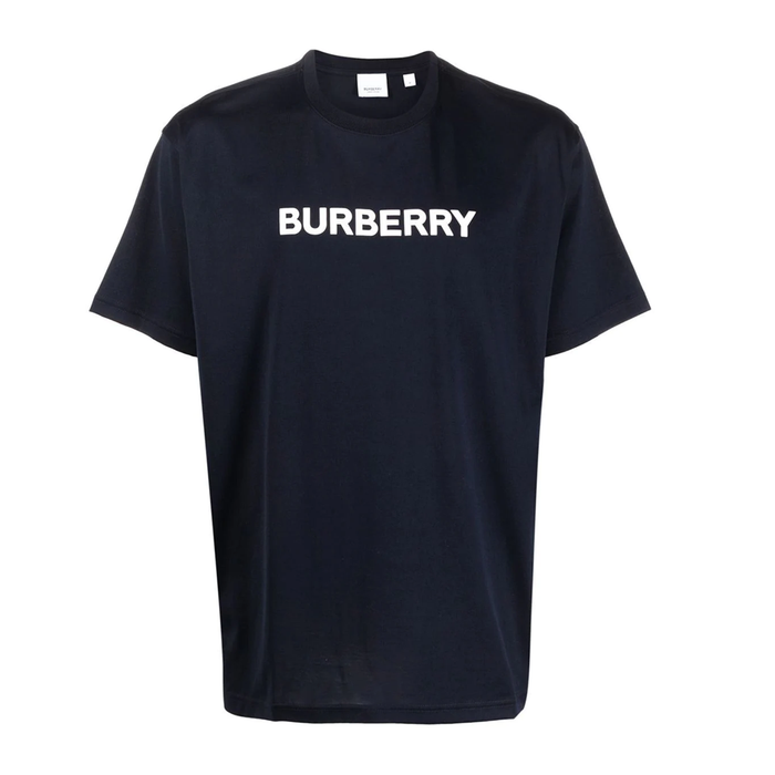 BURBERRY OVERSIZED ORGANIC T-SHIRT IN DARK BLUE