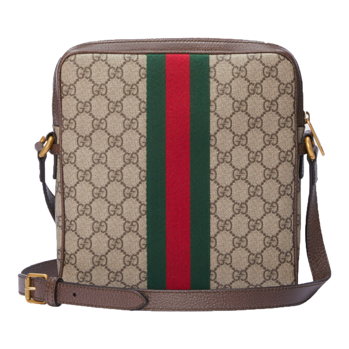 GUCCI GG SUPREME OPHIDIA MESSENGER BAG