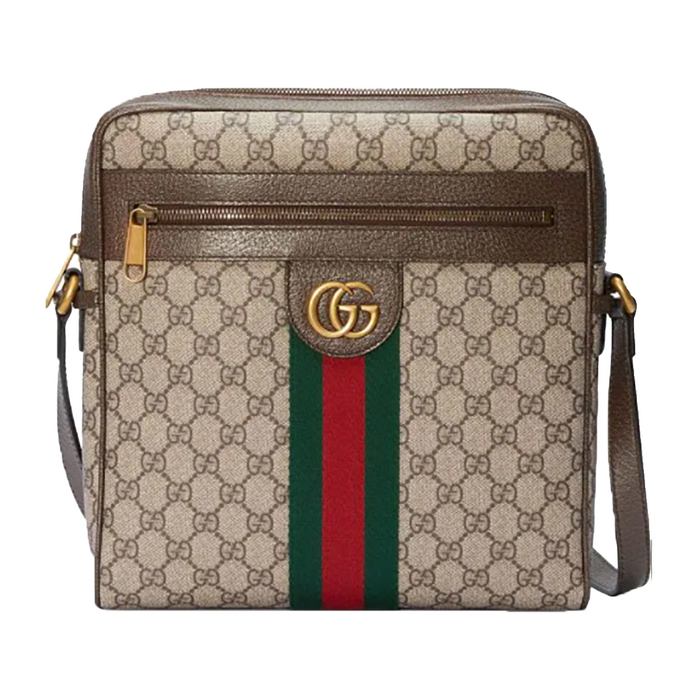 GUCCI GG SUPREME OPHIDIA MESSENGER BAG