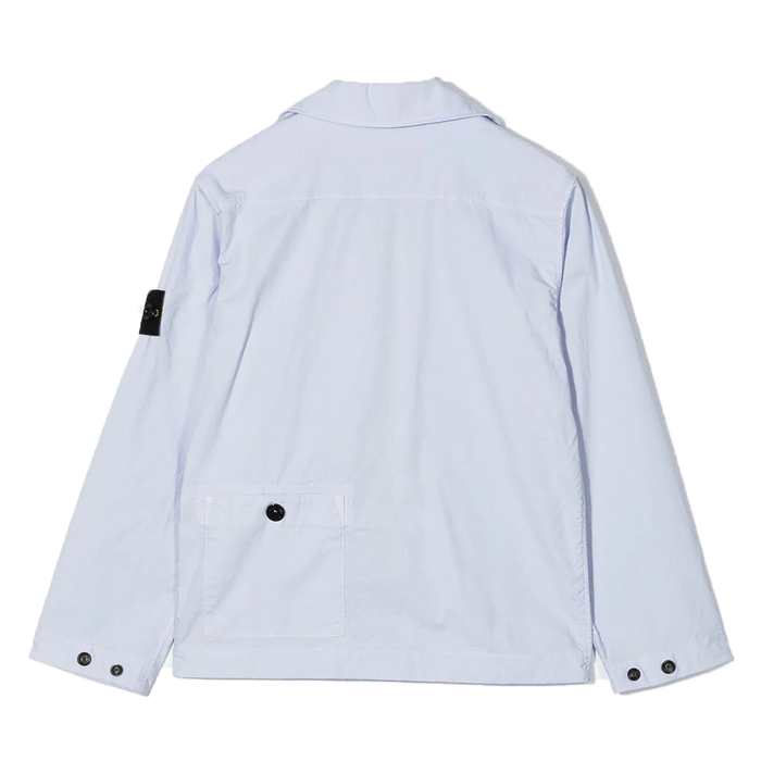 STONE ISLAND JUNIOR RIPSTOP POPLIN JACKET IN LILAC