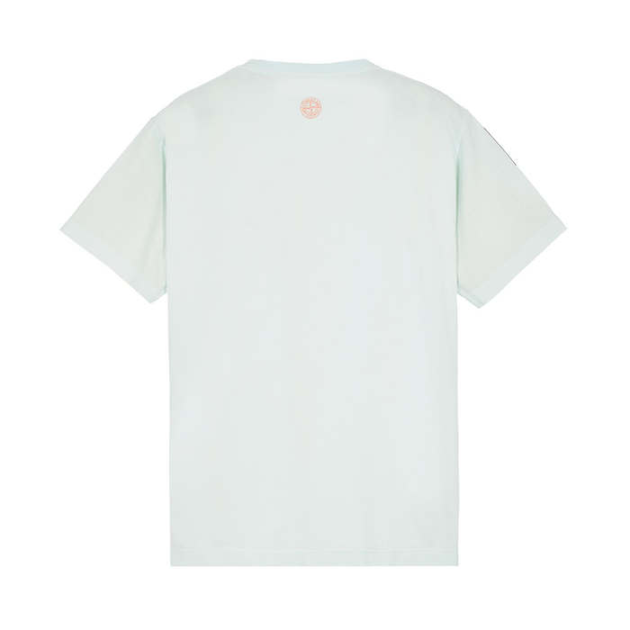 STONE ISLAND 'MOTION SATURATION TWO' T-SHIRT IN AQUA