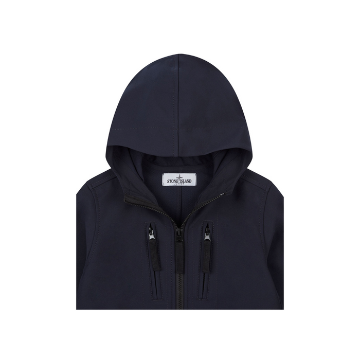 STONE ISLAND JUNIOR SOFT SHELL R IN NAVY